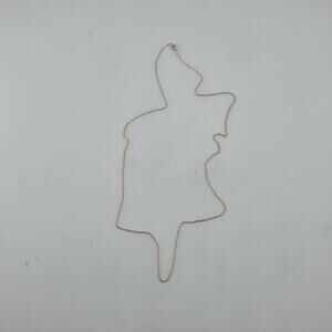 14K Yellow Gold Chain Necklace 20” Dainty Thin 0.7grams Real Gold